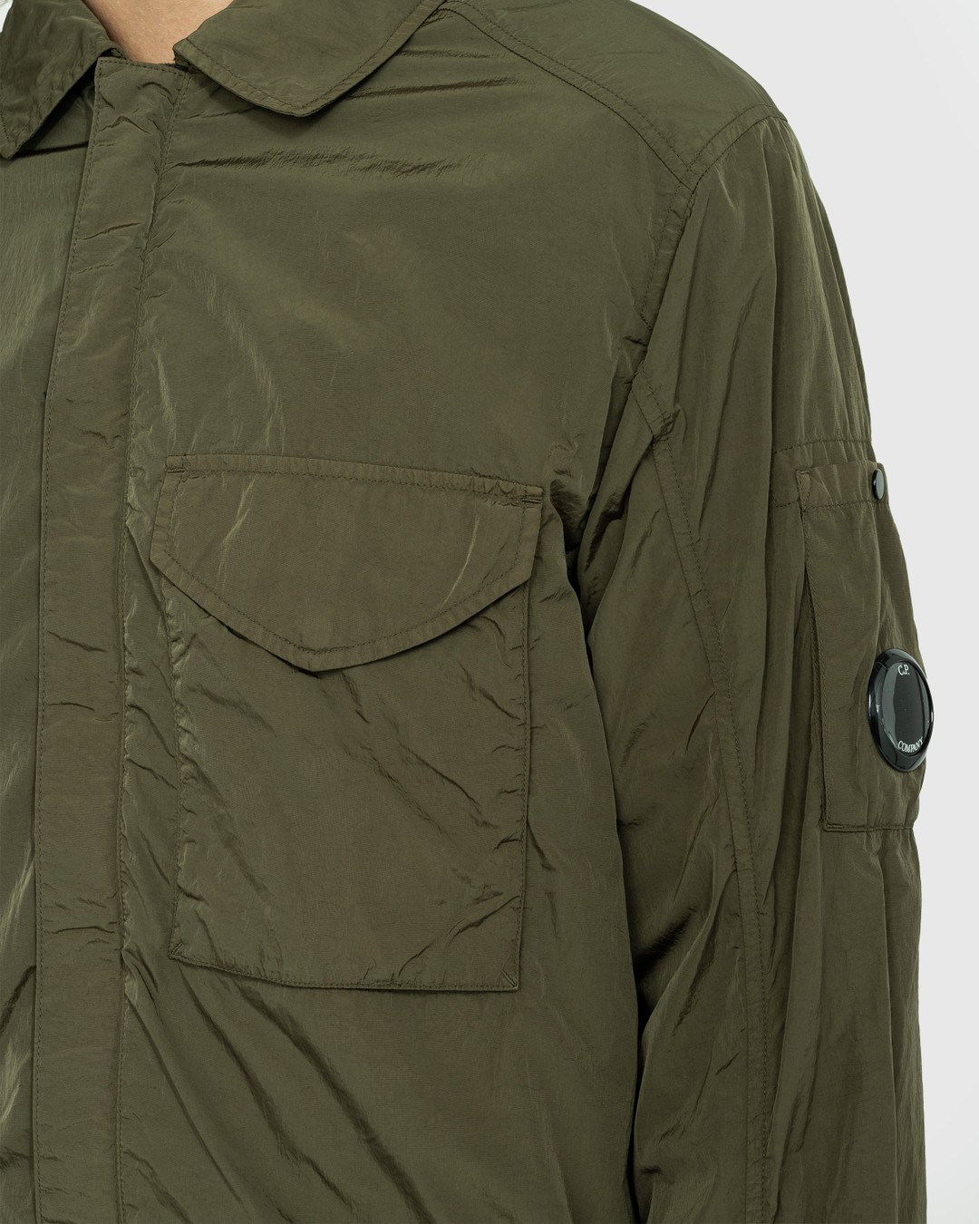 Cp company green overshirt on sale